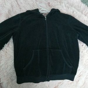Large Black Terrycloth Juicy Couture Jacket